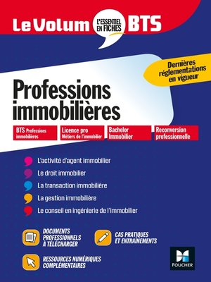 cover image of Le Volum' BTS--Professions immobilières--Révision et entraînement